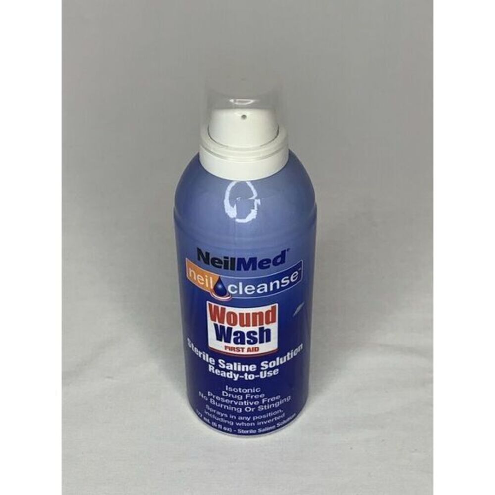 NeilMed Neil Cleanse Sterile Saline‎ Solution Wound Wash 6 Oz